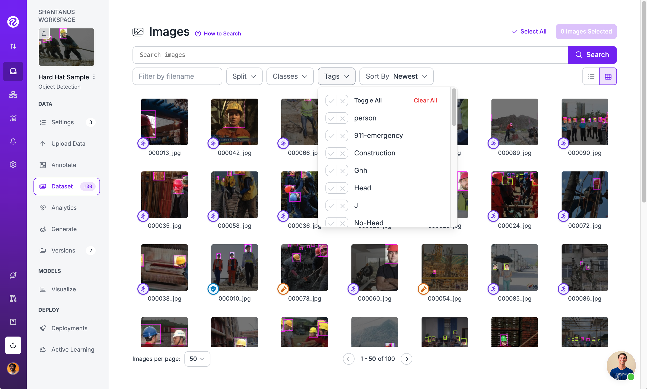 Filtering by Existing dataset Tags from within the Assign tool
